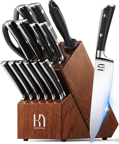 X3 Pro 15-Piece Knife Set with Full-Tang Handles
