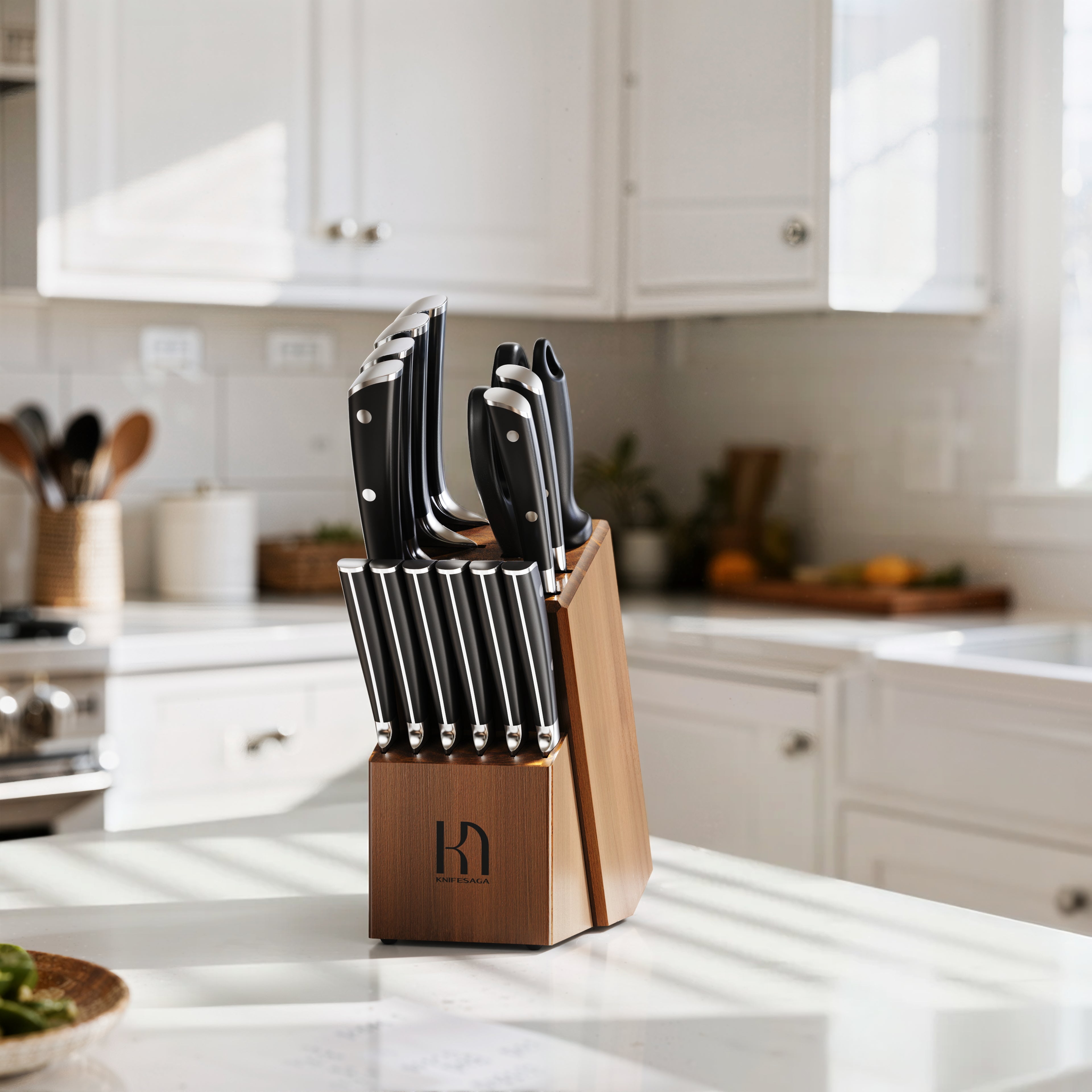 X3 Pro 15-Piece Knife Set with Upright Block – KnifeSaga