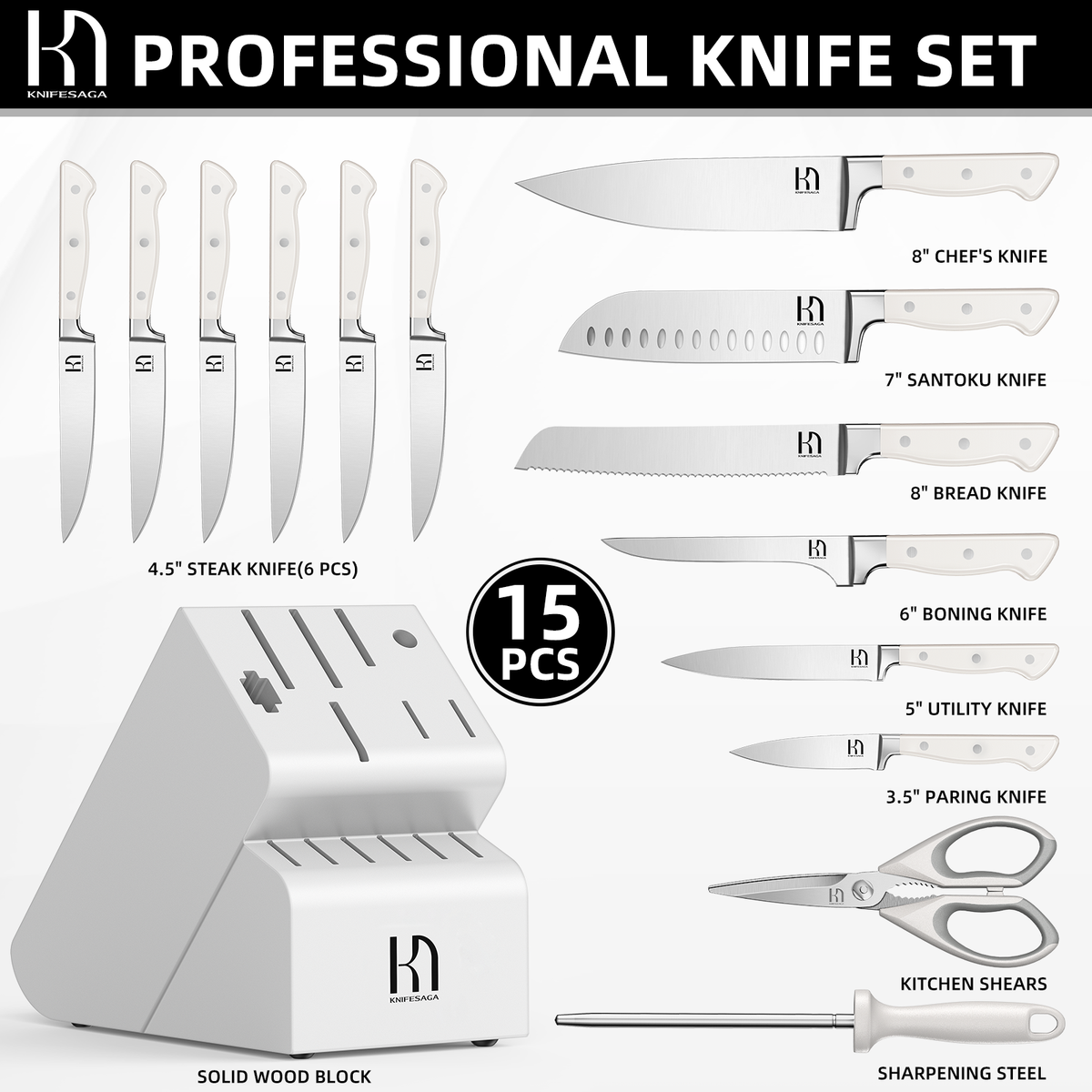X4 Pro 15-Piece Knife Set