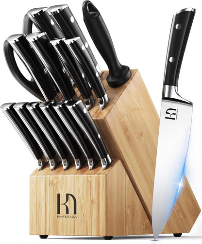 X3 Pro 15-Piece Knife Set with Full-Tang Handles