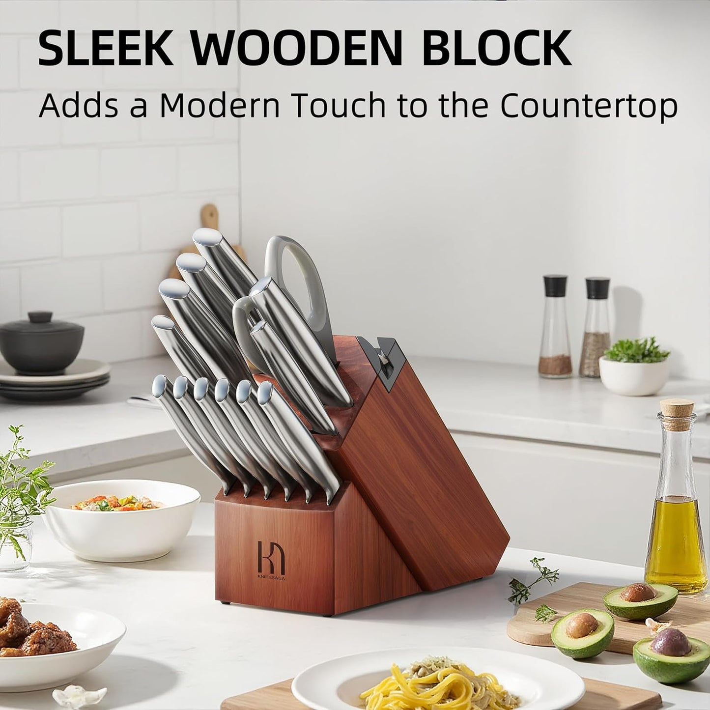 Knifesaga X3 Pro-Knife Set 14Pcs (Cherry Red)