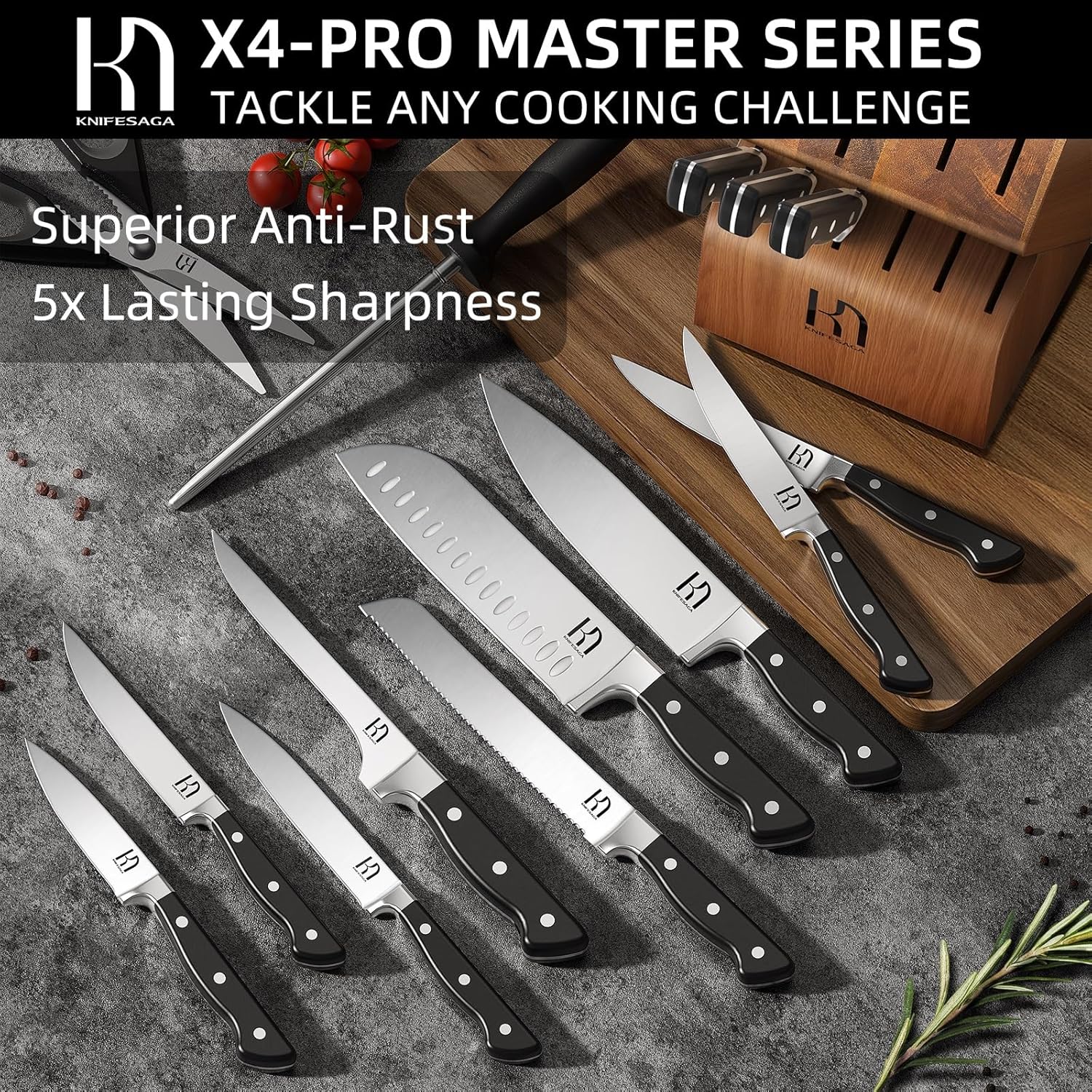 X4 Pro 15-Piece Knife Set
