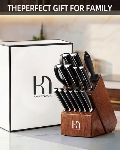 X3 Pro 15-Piece Knife Set with Full-Tang Handles