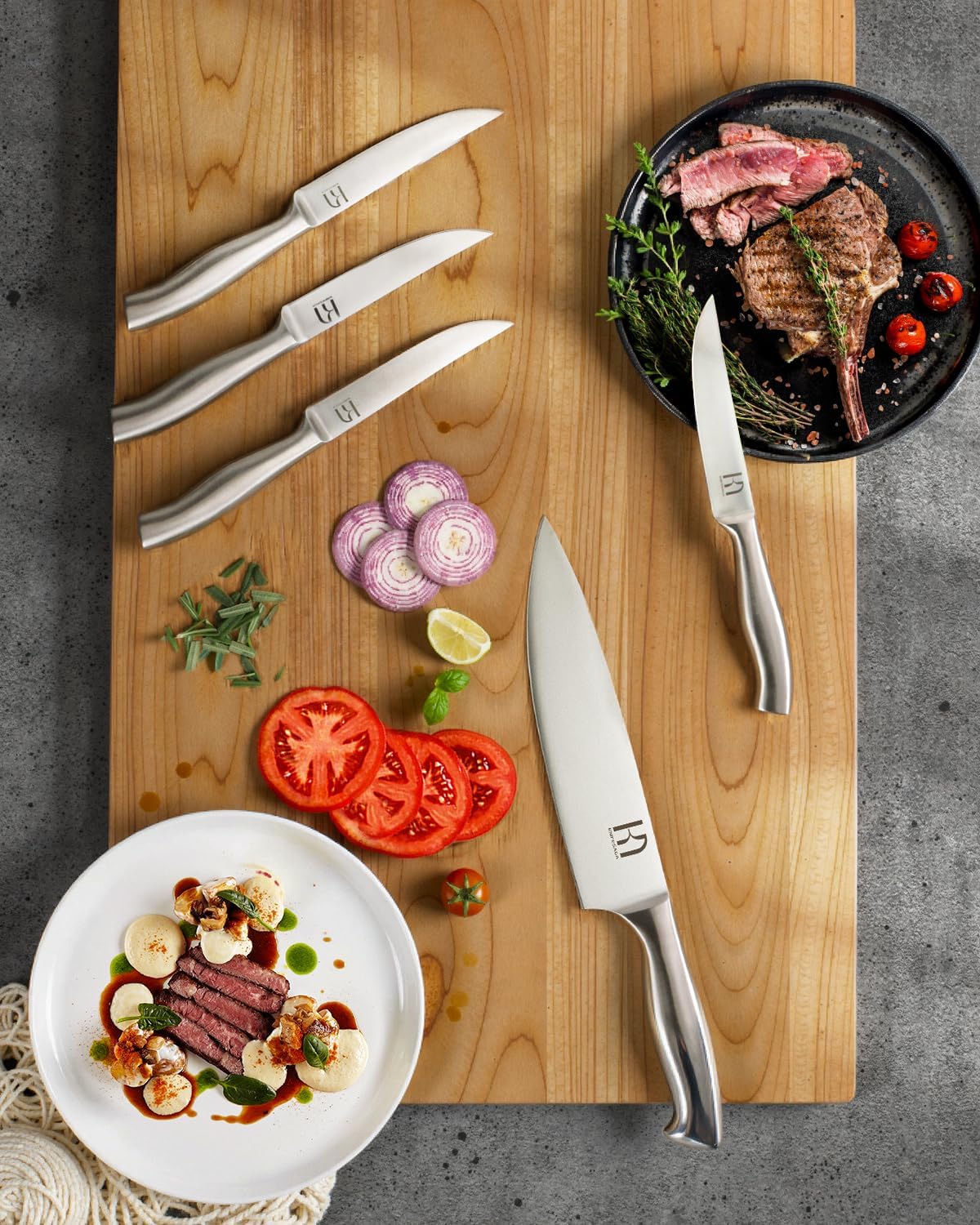 14 Pcs Japanese High Carbon Stainless Steel Knives Set for Kitchen