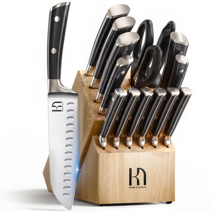 X3 Pro 15-Piece Knife Set Black Handle