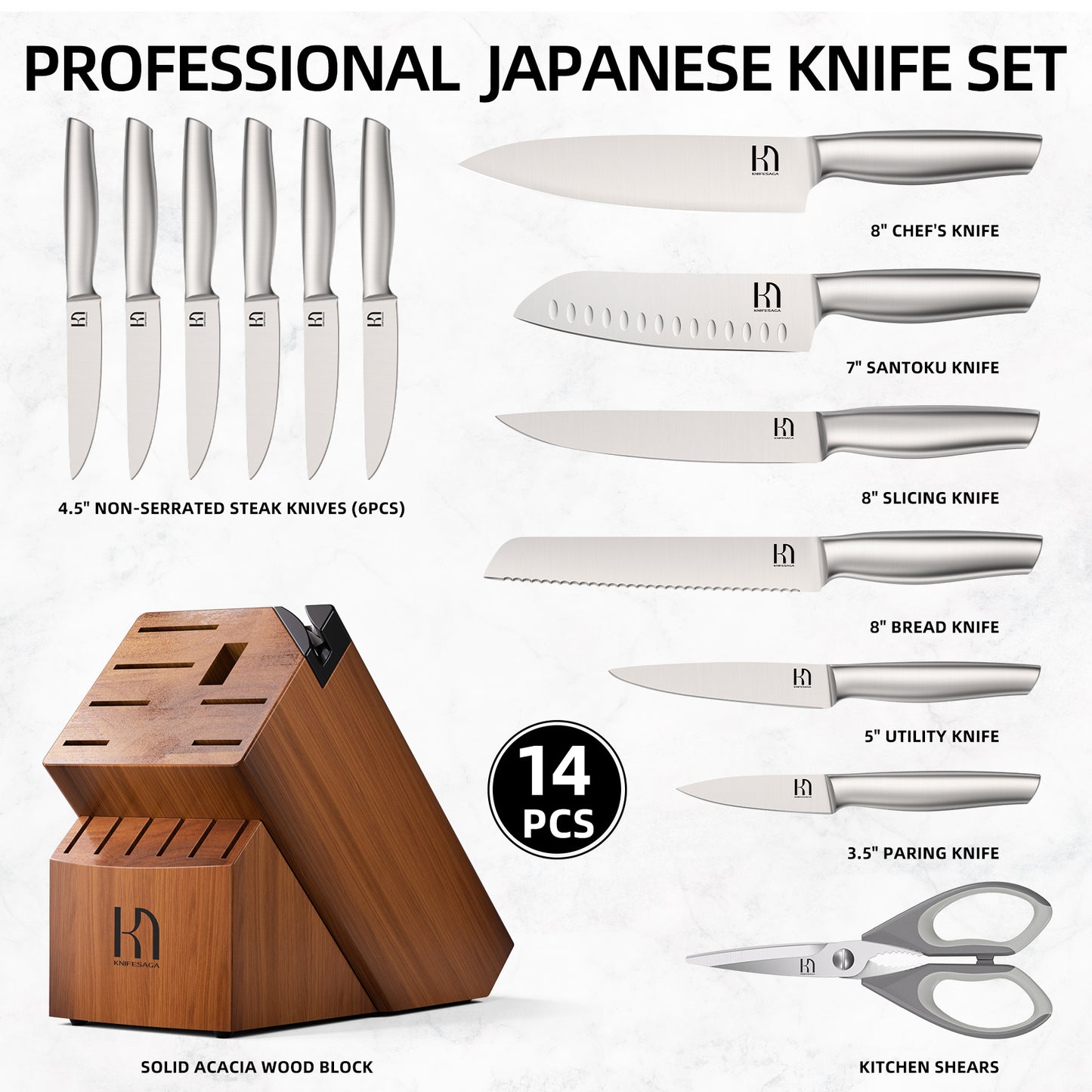 X3 Pro Knife Set 14-Piece Knife Set