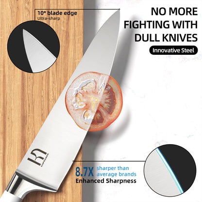 X3 Pro 15-Piece Knife Set White Handle
